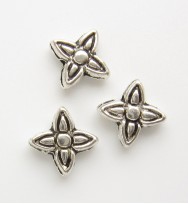 Tibetan 4 Petal Flower Spacers 8.5mm